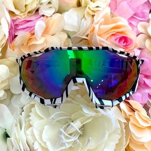 Brand New Zebra Print Sports Sunglasses.